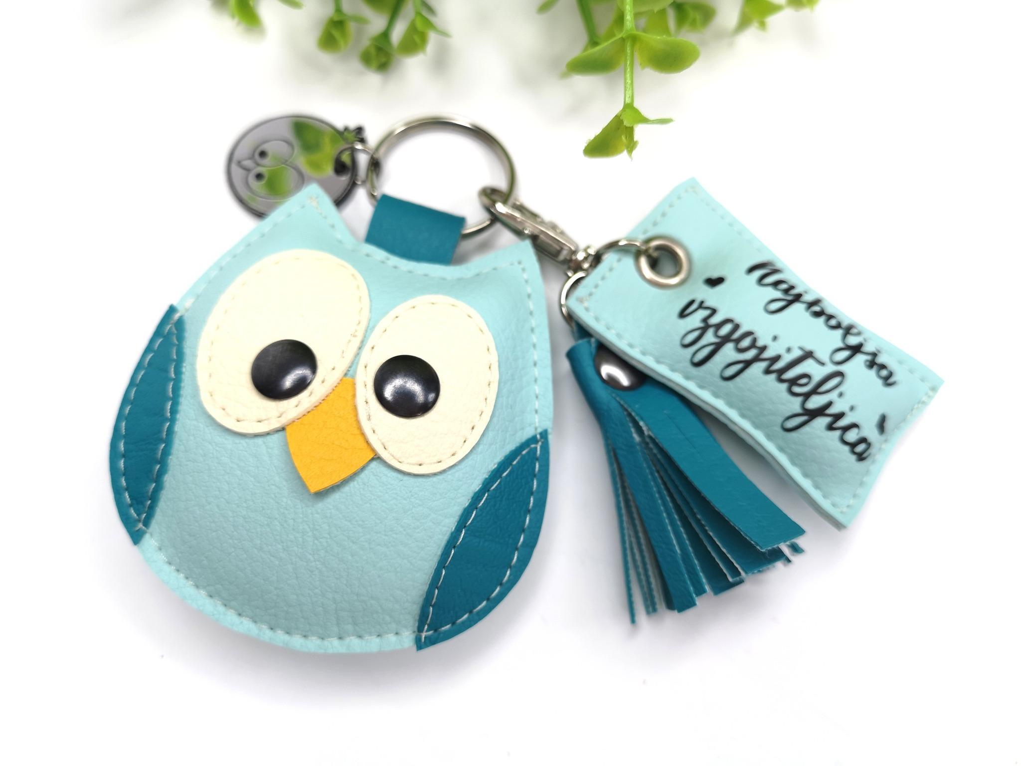 Popikoki sovica, obesek za darilo vzgojiteljici