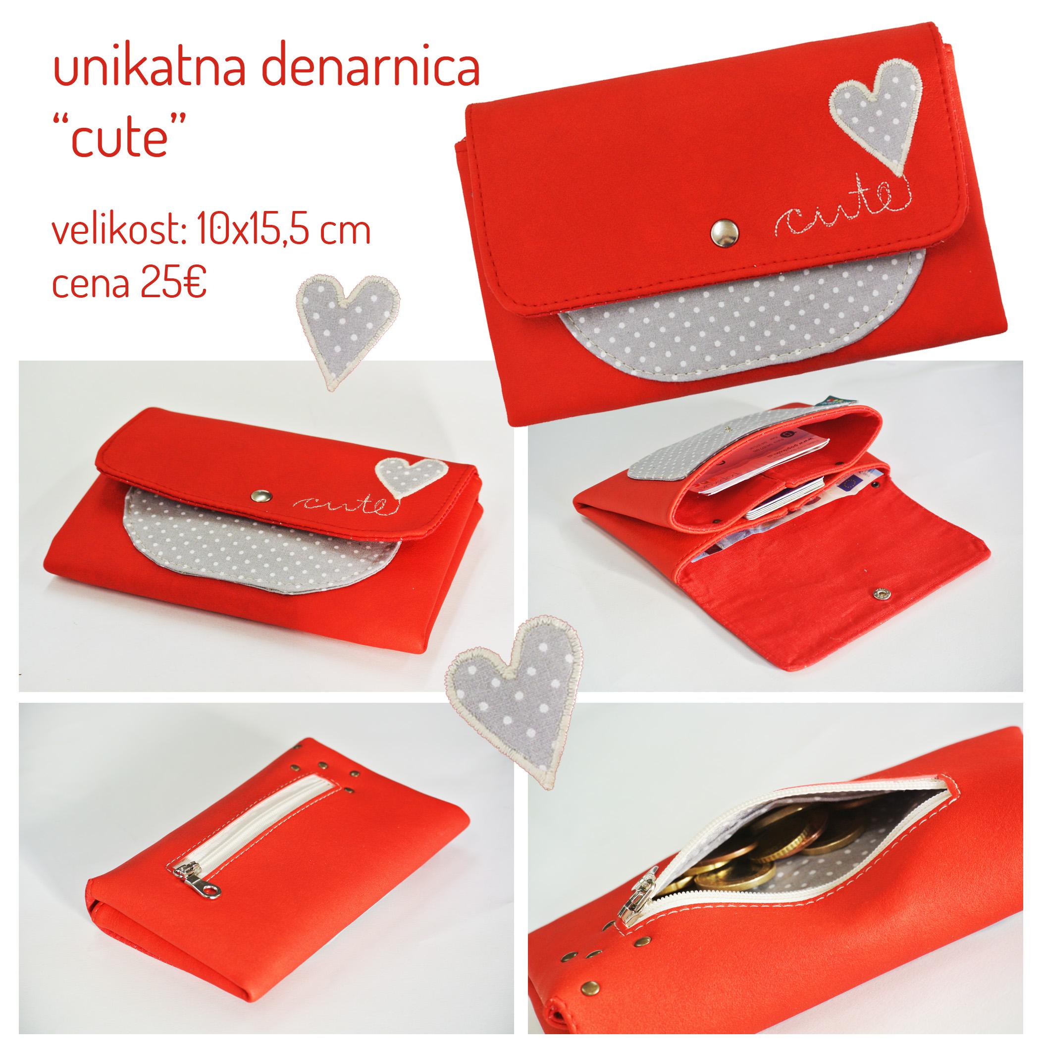 unikatna denarnica cute